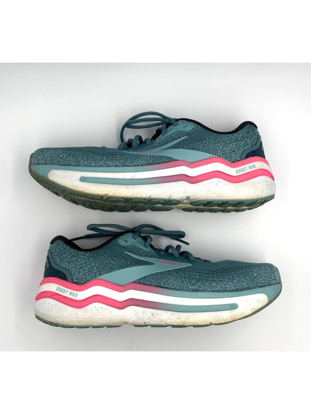 Brooks Ghost Max 2 Women's Running Shoes Storm Blue Pink Aqua Size 11.5